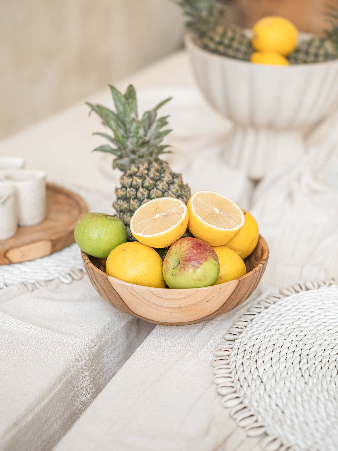 Waktu Wooden Fruit Bowl