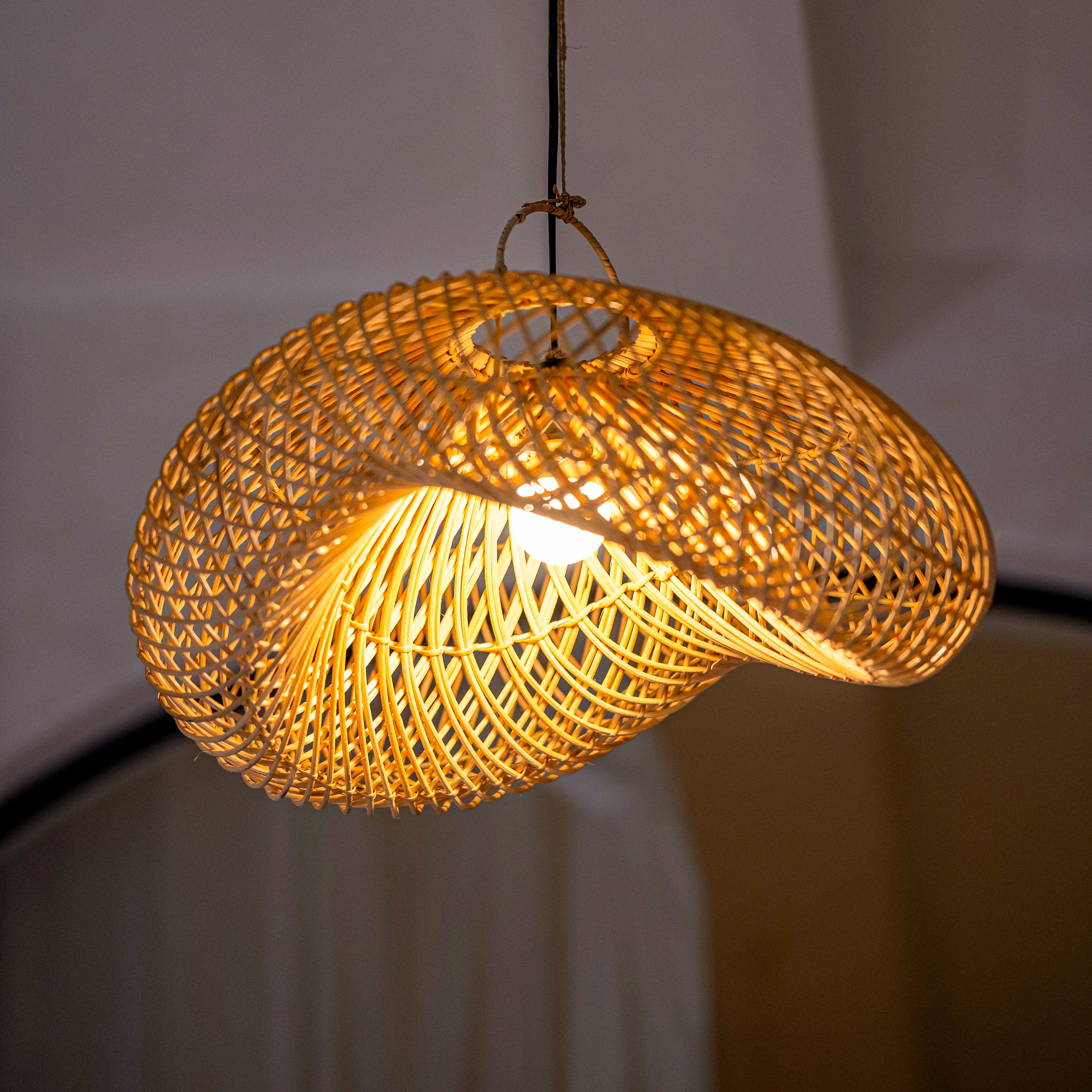 Surya Wilted Rattan Lamp Shade