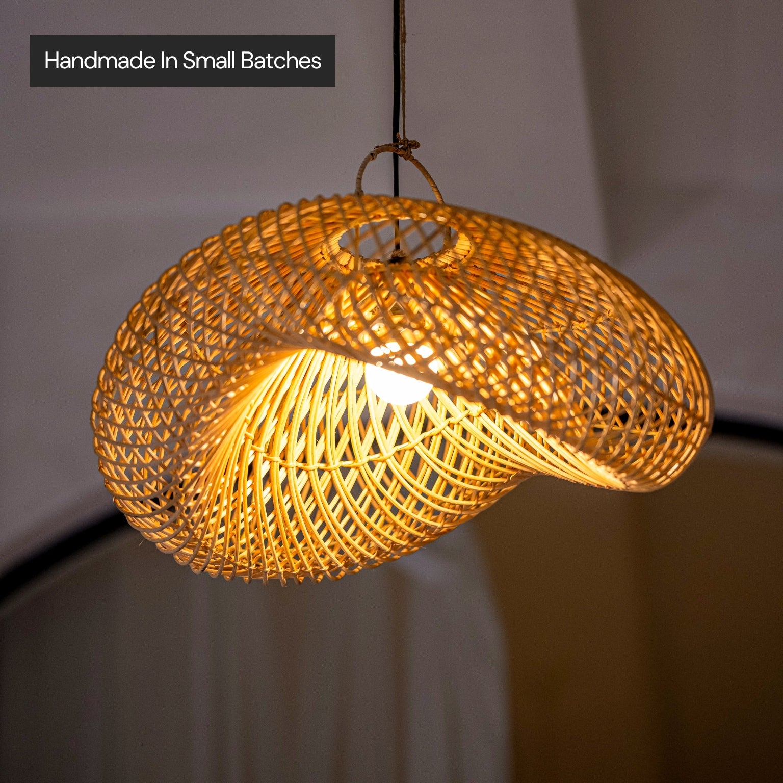 Surya Wilted Rattan Lamp Shade