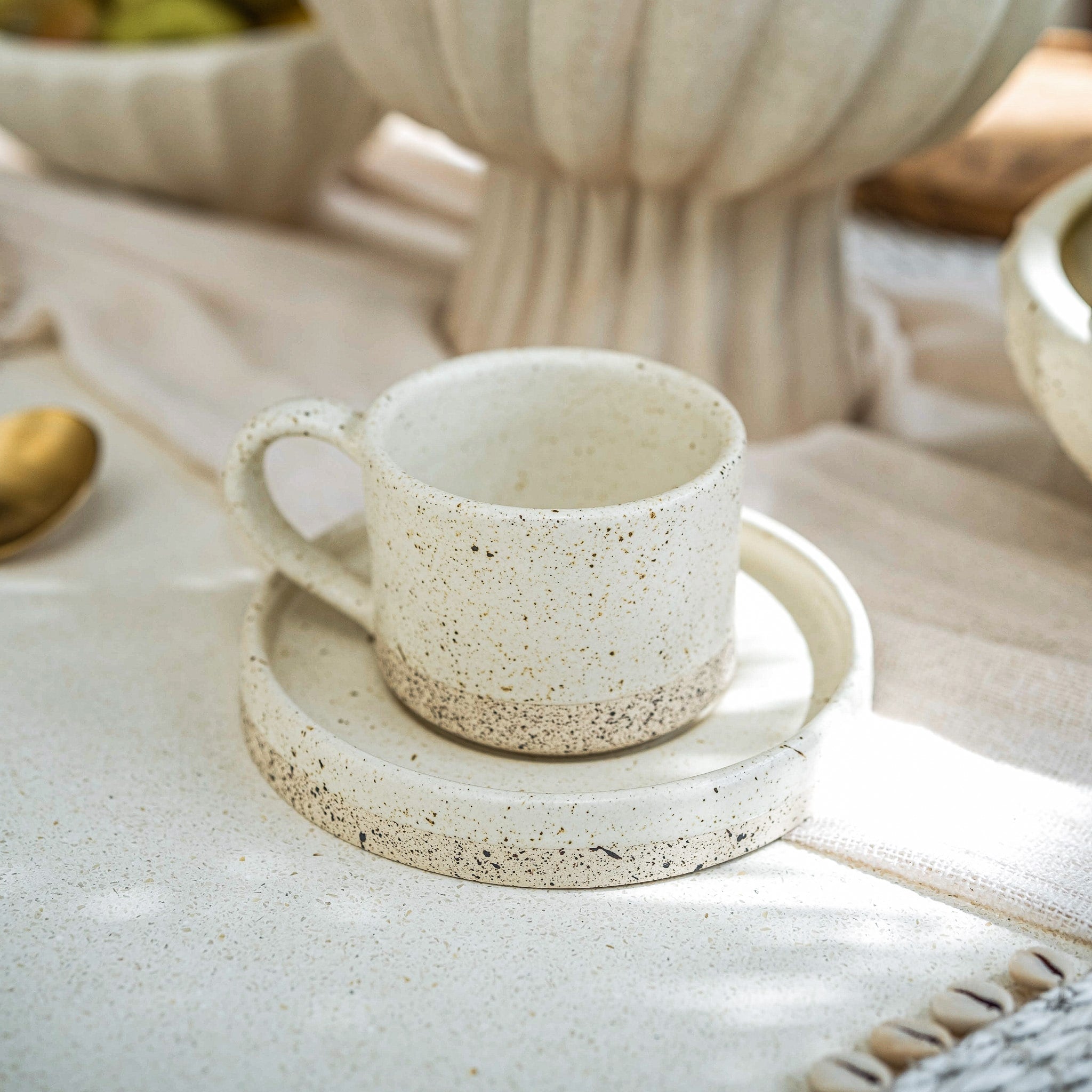 Ulu Ceramic Cup and Saucer