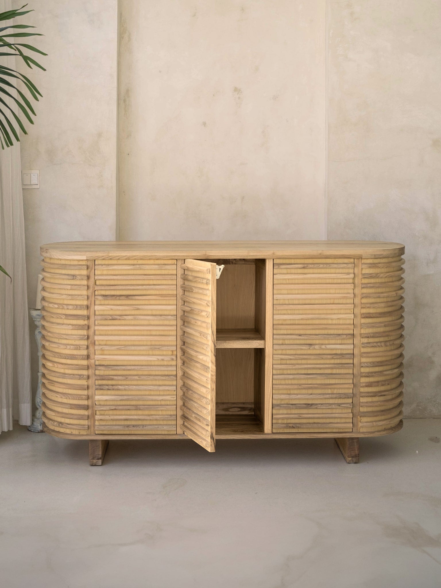 Jiva Wooden Sideboard Cabinet