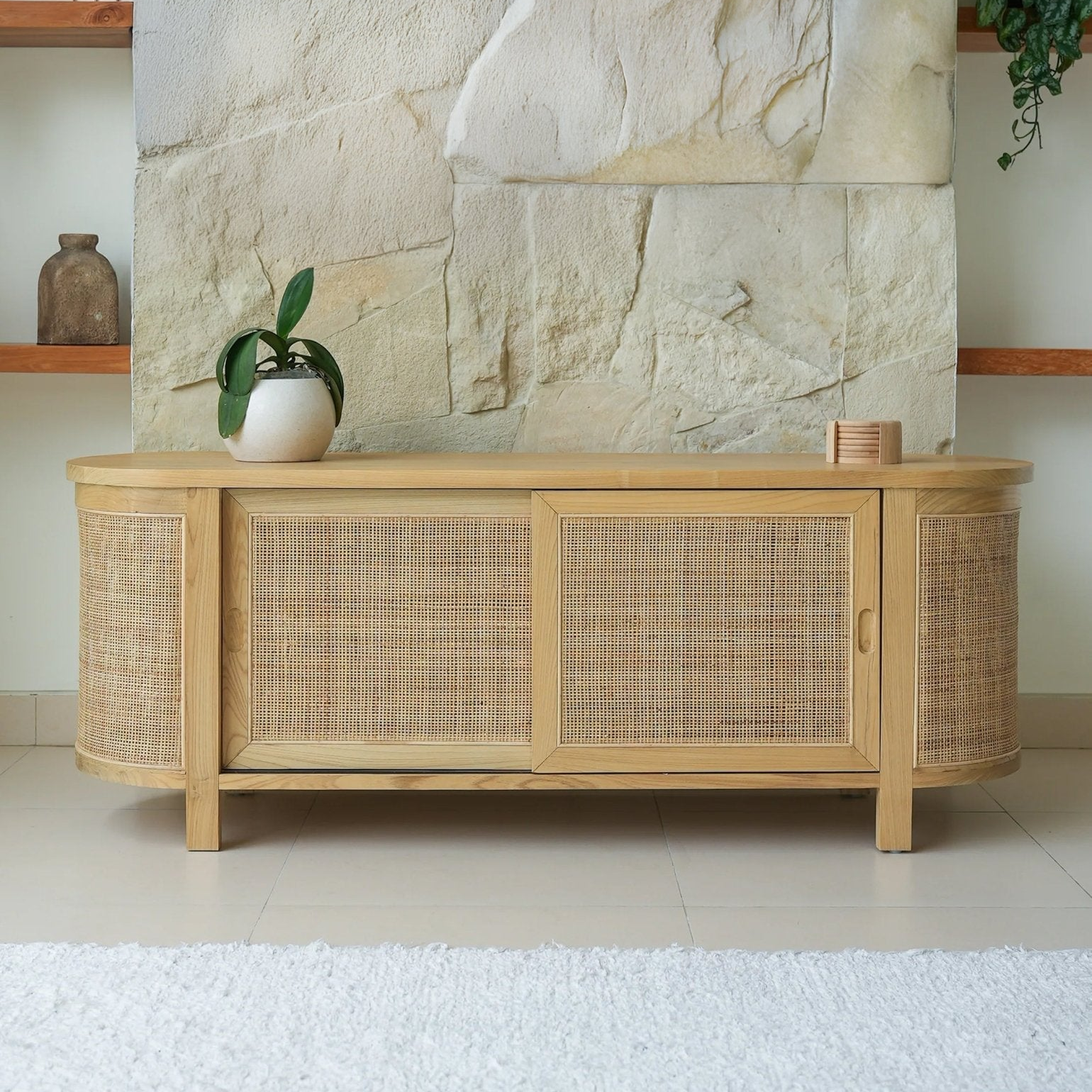 Ciami Rattan TV Cabinet