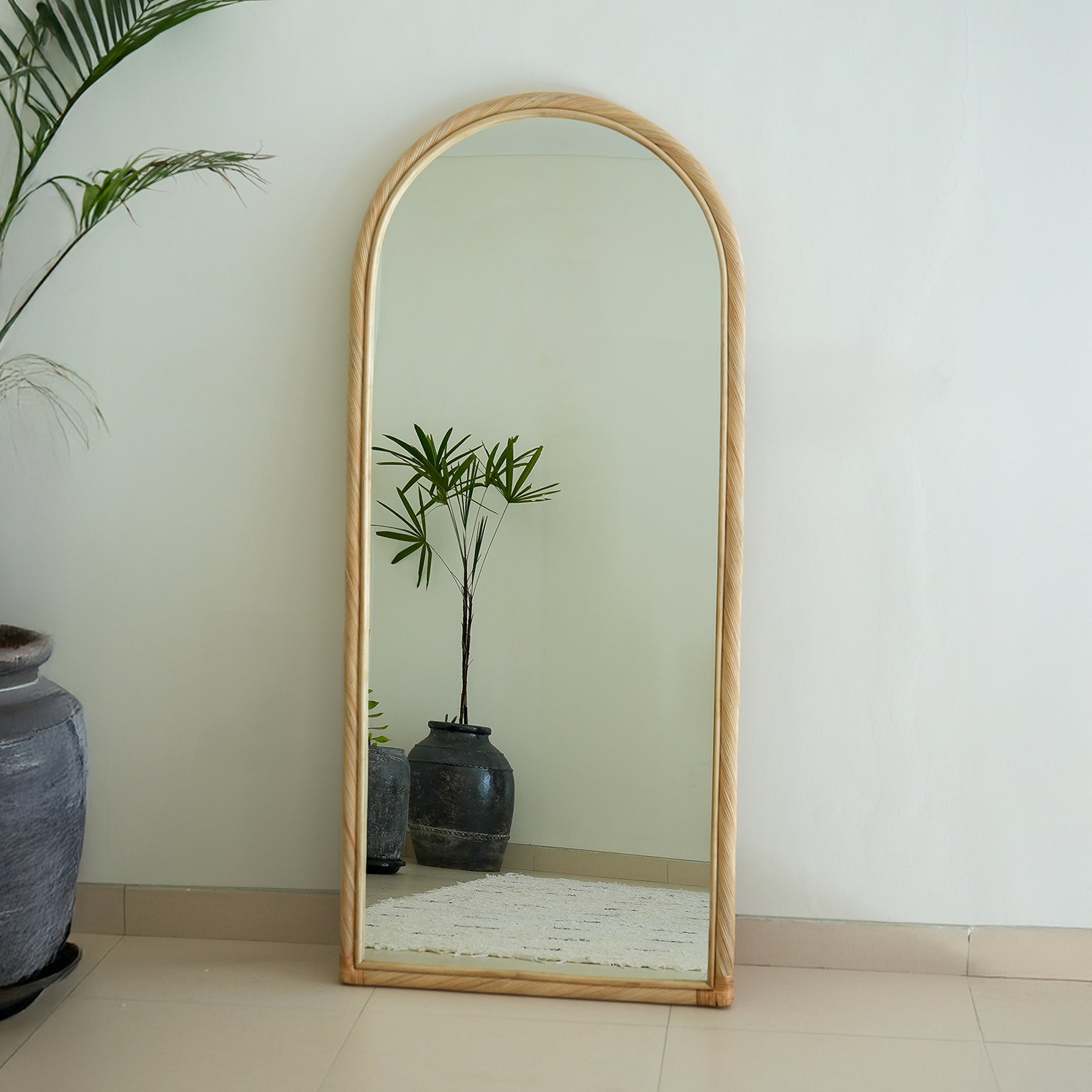 Citra Rattan Full Length Mirror