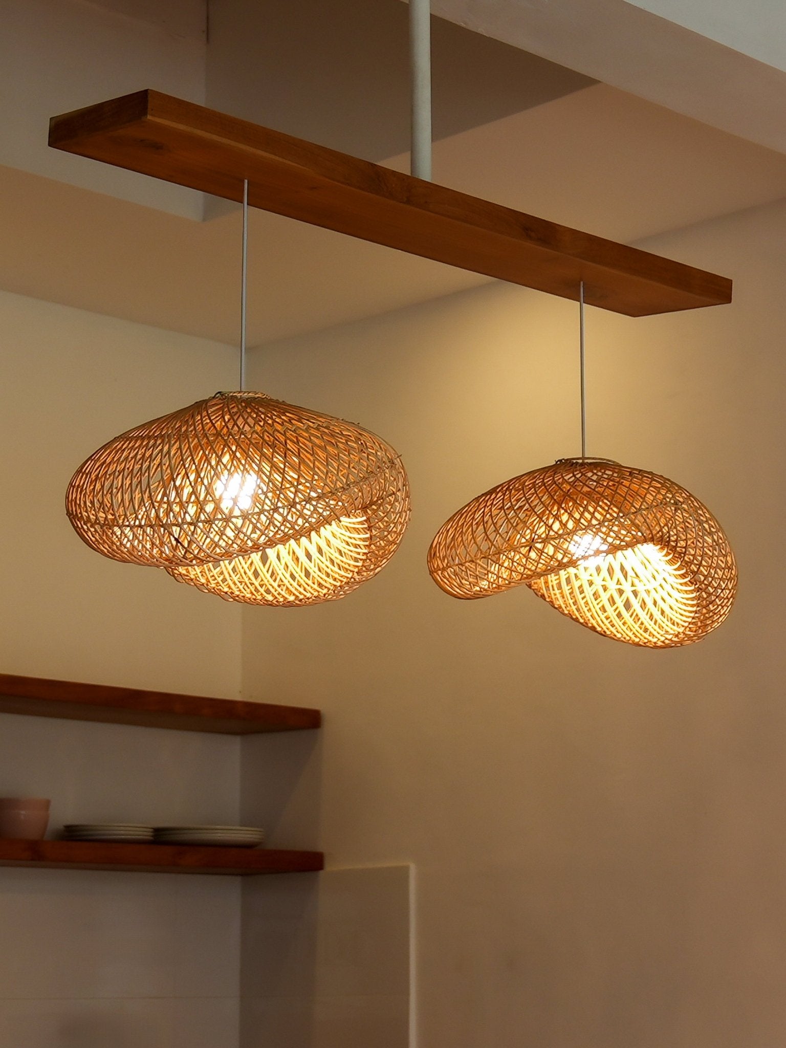 Surya Wilted Rattan Lamp Shade - The Bali Concept